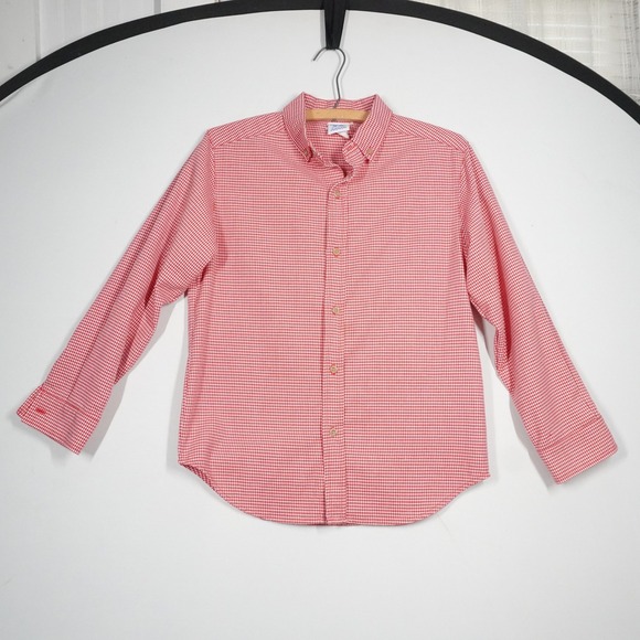 Kelly's Kids Other - VTG Kelly's Kids Red White Gingham Button Down Shirt Long Sleeve Size‎ L 10-12